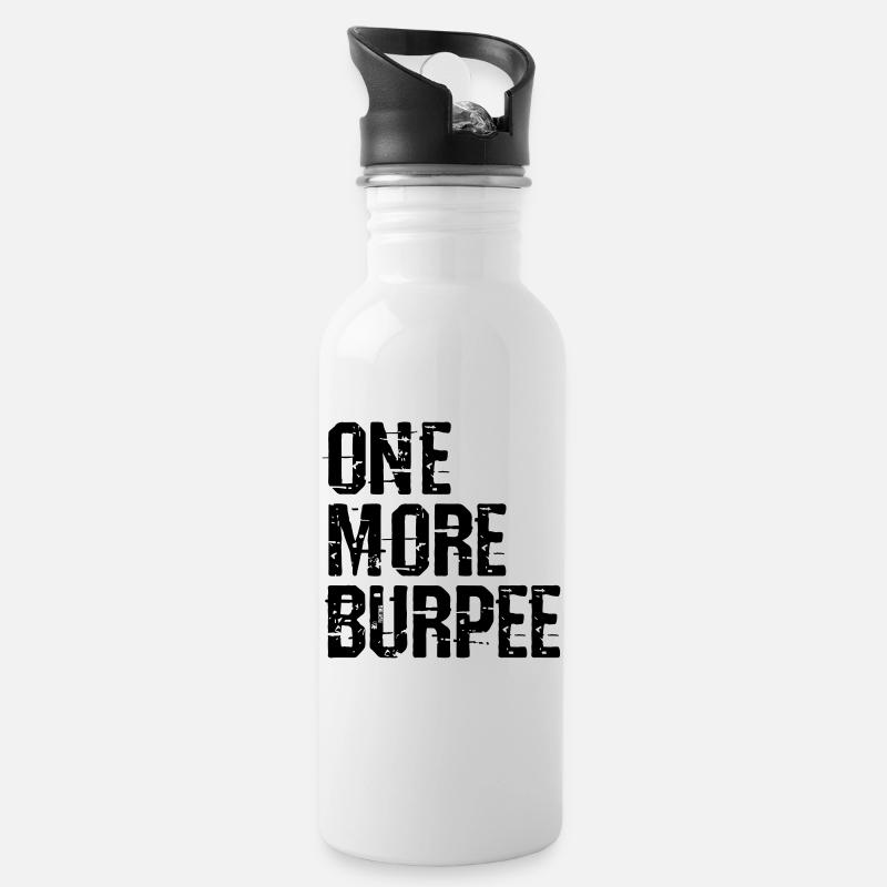 Plus un vecteur Burpee - Gourde avec paille intégrée - blanc