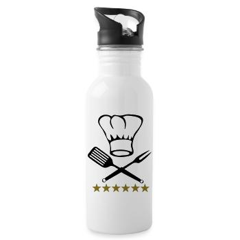cook - Water bottle with straw - white - Right