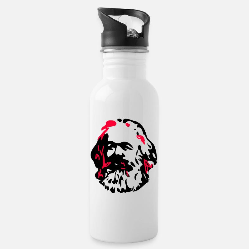 Marx - Gourde avec paille intégrée - blanc