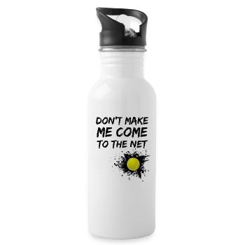 Tennis tennis player tennis court - Water bottle with straw - white - Right