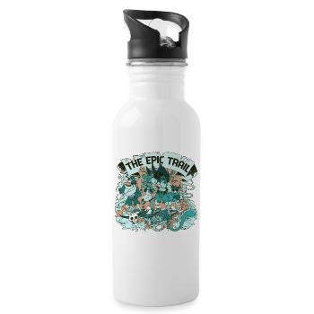 The Epic Trail - Water bottle with straw - white - Right