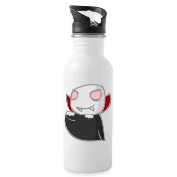 vampire - Water bottle with straw - white - Right