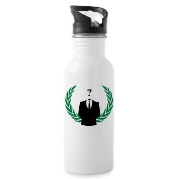 anonymous color - Gourde avec paille intégrée - blanc - Droite