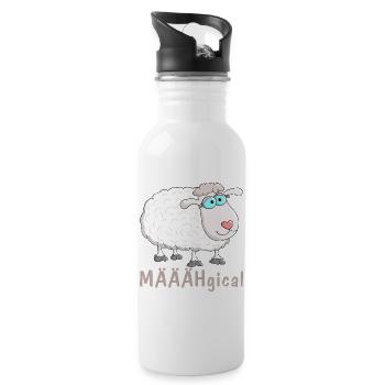 sheep - Water bottle with straw - white - Right