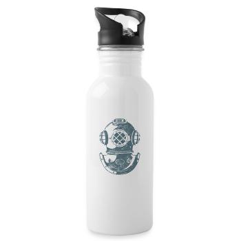 Diving Equipment Diving Apnea - Water bottle with straw - white - Right