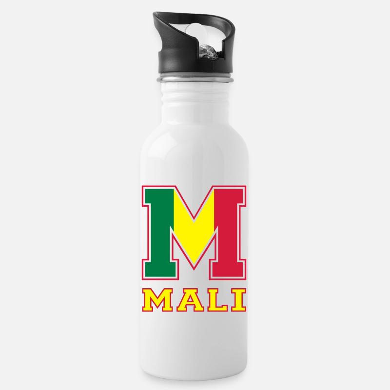Athletic Mali - Gourde avec paille intégrée - blanc