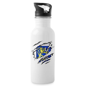Legnica - Poland - Water bottle with straw - white - Right