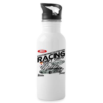 Racing "Drifting" - Water bottle with straw - white - Right