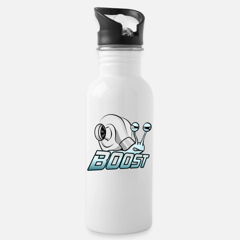 Turbo Boost Snail | Tuning | boost pressure - Water bottle with straw - white
