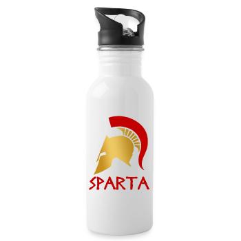 Sparte - Gourde avec paille intégrée - blanc - Droite