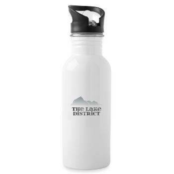 The Lake District - Water bottle with straw - white - Right