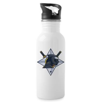 Gamer Gamer Gamer - Water bottle with straw - white - Right