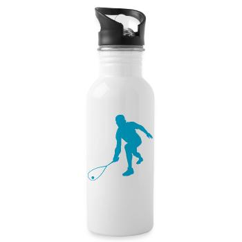 Squash - Trinkflasche mit integriertem Trinkhalm - Weiß - Rechts