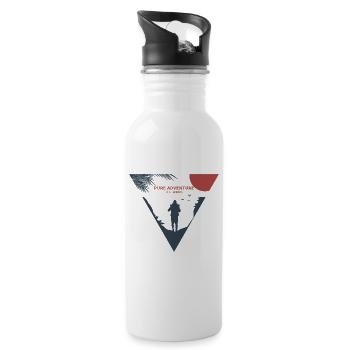 Pure Adventure Adventure Gift - Water bottle with straw - white - Right