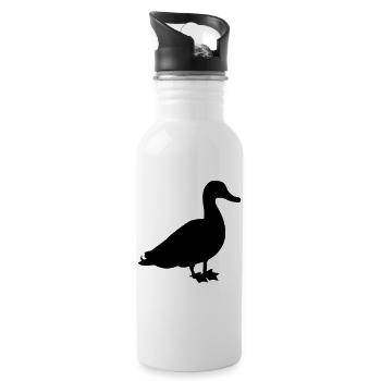 duck - Water bottle with straw - white - Right