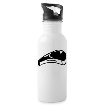 Steak, meat (cheap!) - Water bottle with straw - white - Right