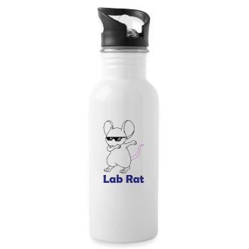 Cadeau de laboratoire Dab Lab Rat Laboratory Laboratory - Gourde avec paille intégrée - blanc - Droite
