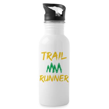Trail Runner - Gourde avec paille intégrée - blanc - Droite
