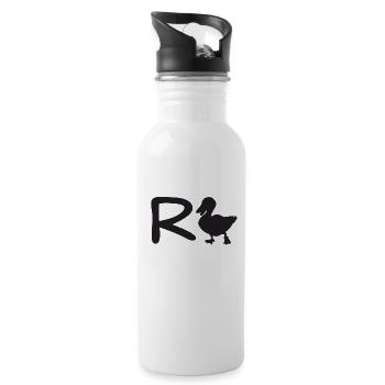 Rente. R-Ente. - Trinkflasche mit integriertem Trinkhalm - Weiß - Rechts
