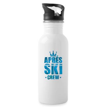 Équipe de ski Apres - Gourde avec paille intégrée - blanc - Droite