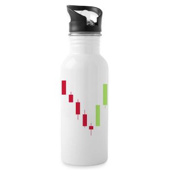 trading - Water bottle with straw - white - Right