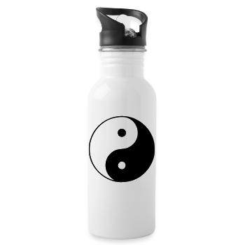 Yin Yang un beau symbole un super cadeau - Gourde avec paille intégrée - blanc - Droite