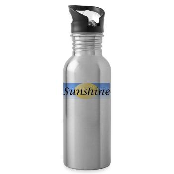 Sunshine - Gourde avec paille intégrée - argent clair - Droite