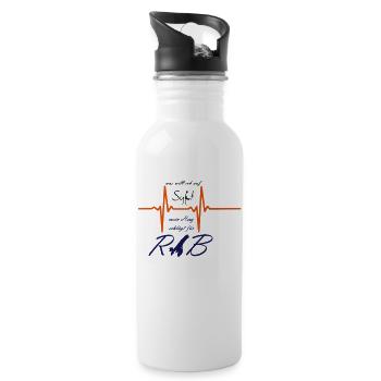 Insel RAB - Trinkflasche mit integriertem Trinkhalm - Weiß - Rechts