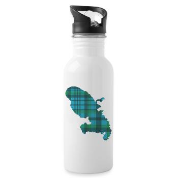 Martinique - Water bottle with straw - white - Right