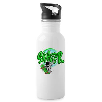 Skater - Water bottle with straw - white - Right