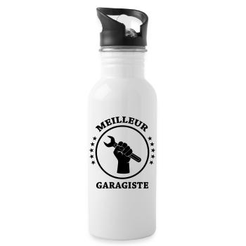 Best Garagist - Water bottle with straw - white - Right