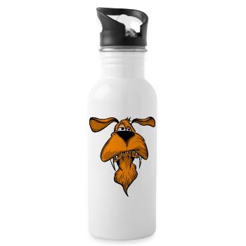 Funny dogs 9 - Water bottle with straw - white - Right
