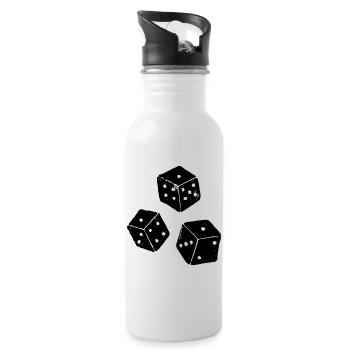 Chicago | Chick | Chigg Dice Game - Water bottle with straw - white - Right