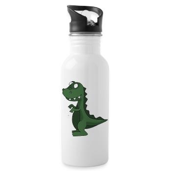 Dino 11 - Water bottle with straw - white - Right