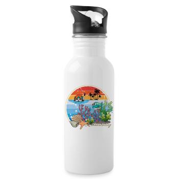 Snorkeling Snorkeling Holiday Beach Sea Diving - Water bottle with straw - white - Right
