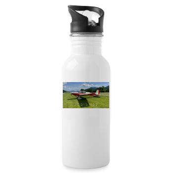 JOB15 - PARKING POSITION - Trinkflasche mit integriertem Trinkhalm - Weiß - Rechts