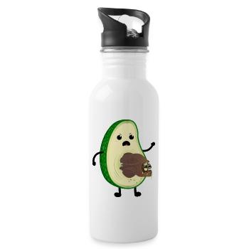 Aguacatalien - Water bottle with straw - white - Right