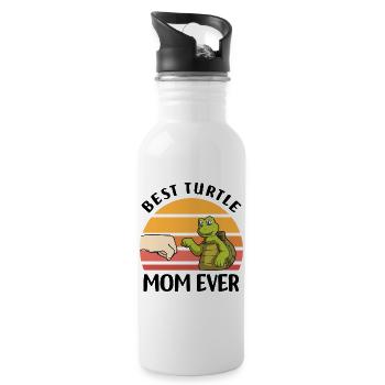 Tortoises - Water bottle with straw - white - Right