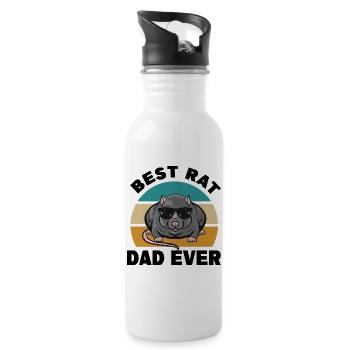 Rats Men - Water bottle with straw - white - Right