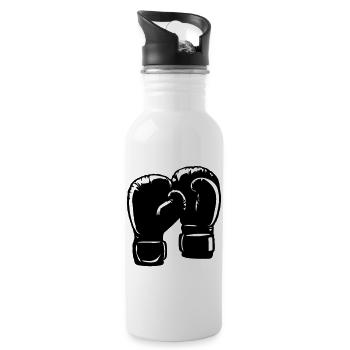 Gants de boxe Symbole Sports de boxe - Gourde avec paille intégrée - blanc - Droite