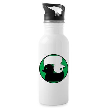 Green Duck Japan Zen - Water bottle with straw - white - Right