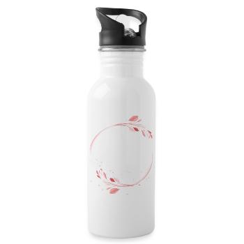 La mariée floral - Gourde avec paille intégrée - blanc - Droite