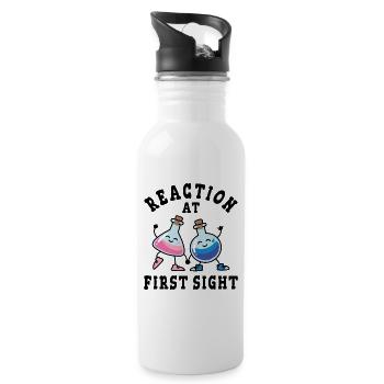 Chemical reaction at first sight - Water bottle with straw - white - Right