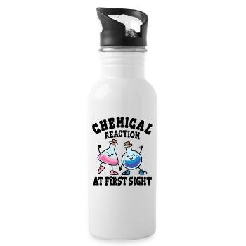 Chemical reaction at first sight - Water bottle with straw - white - Right