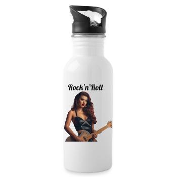 Pinup - Water bottle with straw - white - Right