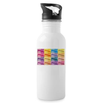 Lips 16er - Trinkflasche mit integriertem Trinkhalm - Weiß - Rechts