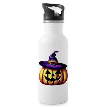 Costume de citrouille Halloween Costume de citrouille Cadeau - Gourde avec paille intégrée - blanc - Droite