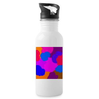 Clouds - Water bottle with straw - white - Right