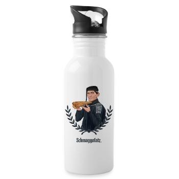 Rieser Grantler // Illustration - Trinkflasche mit integriertem Trinkhalm - Weiß - Rechts