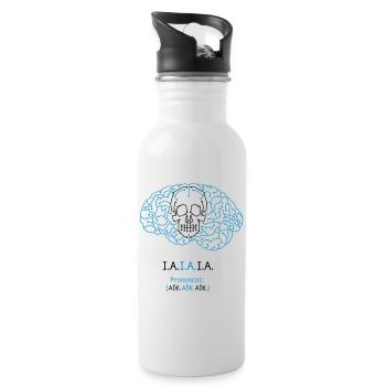 I.A. Ouch, ouch, ouch - Water bottle with straw - white - Right